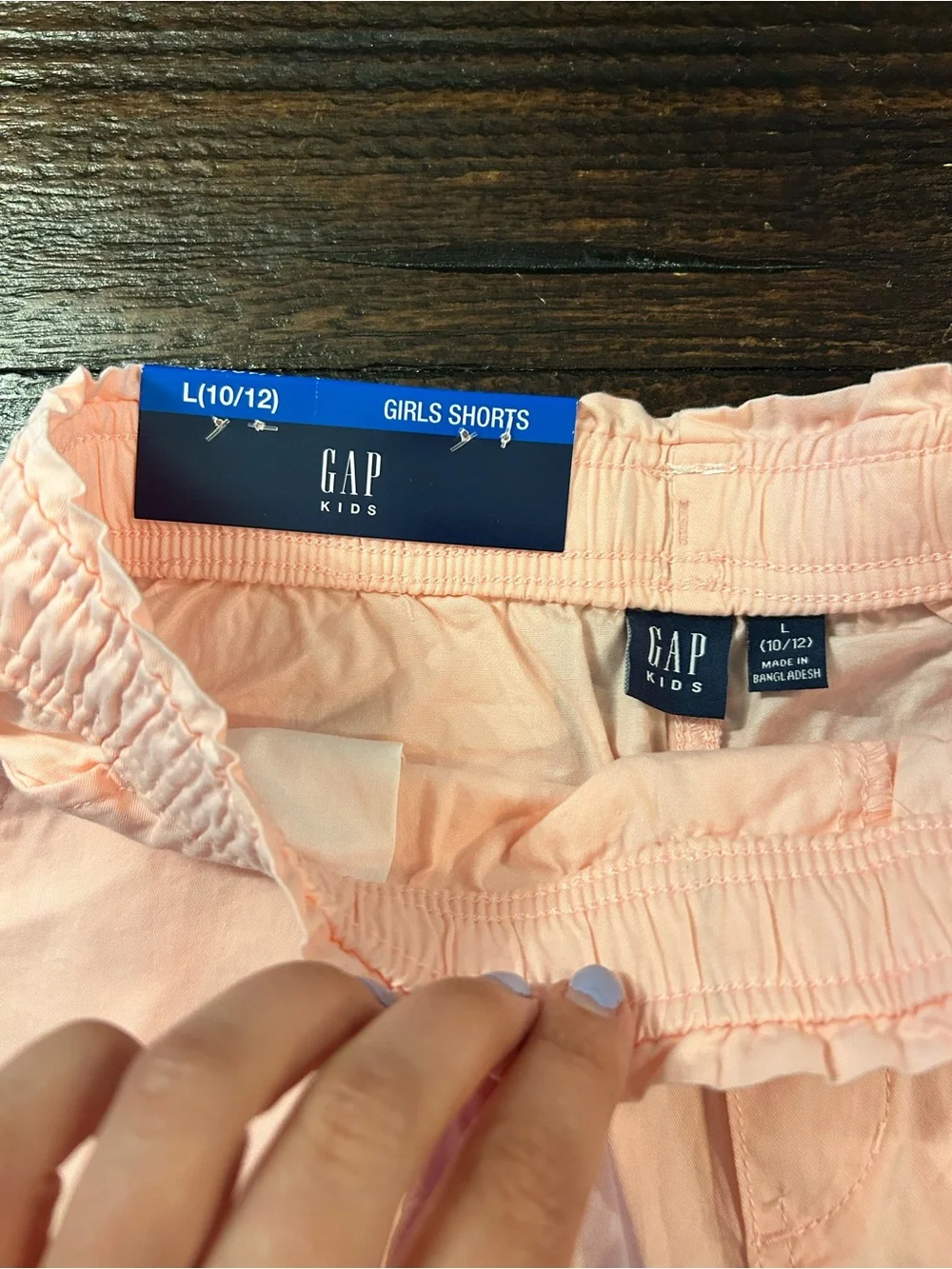 GAP Lavender and Peach Elastic-Waist Cotton Short Bundle
